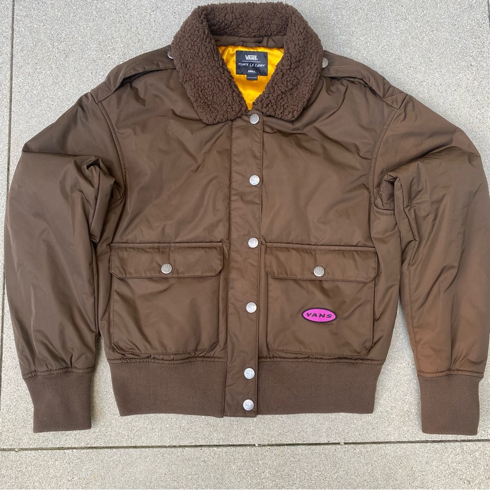 Vans Knost LA Curren Bomber Jacket Womens Size S - Vans Bomber Jacket